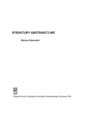 Cover for Struktury abstrakcyjne