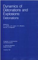 Cover for Dynamics of Detonations and Explosions
