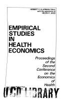 Cover for Empirical Studies in Health Economics