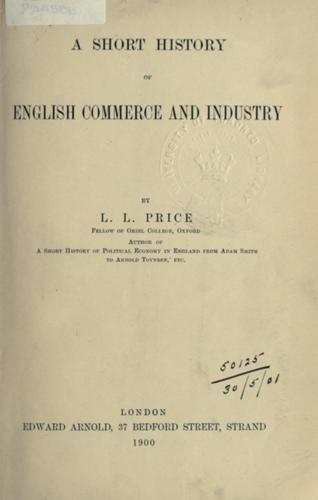 Cover for A short history of English commerce and industry.
