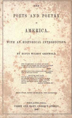 Cover for The poets and poetry of America