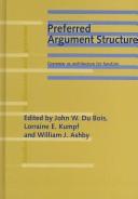 Cover for Preferred Argument Structure