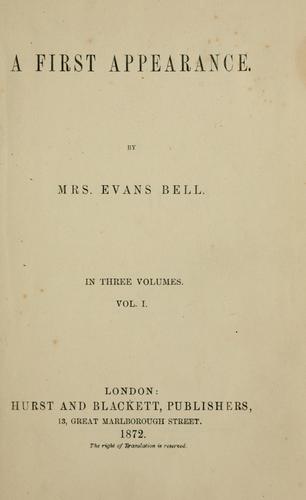 Cover for first appearance