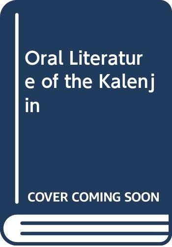 Cover for Oral literature of the Kalenjin