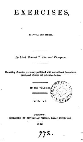 Cover for Exercises, political and others