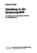 Cover for Scheidung in der Bundesrepublik