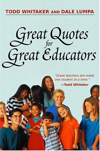 Cover for Great quotes for great educators