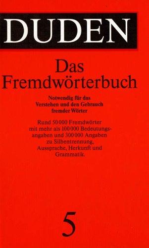 Cover for Fremdworterbuch (Duden Series Volume 5))