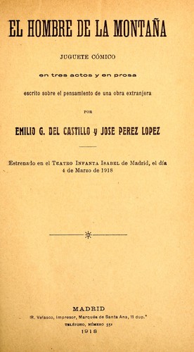 Cover for El hombre de la montaña