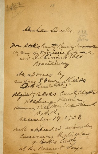 Cover for Abraham Lincoln