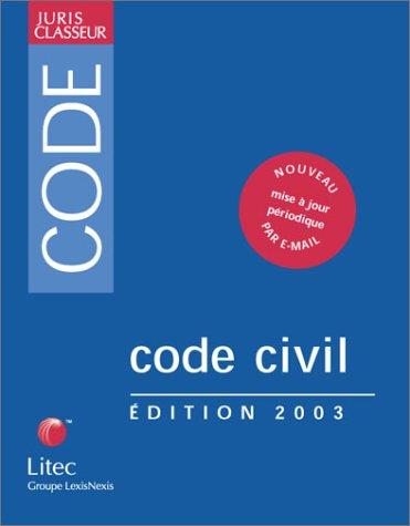 Cover for Code Civil 2003