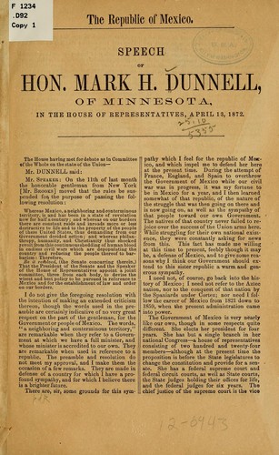 Cover for The republic of Mexico