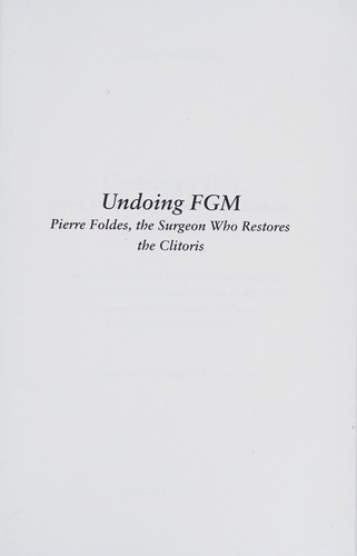 Cover for Undoing Fgm