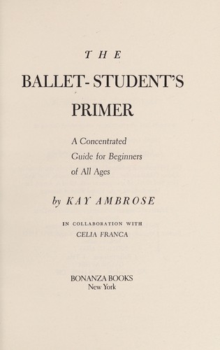 Cover for The ballet-student's primer