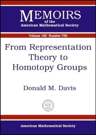 Cover for From Representation Theory to Homotopy Groups