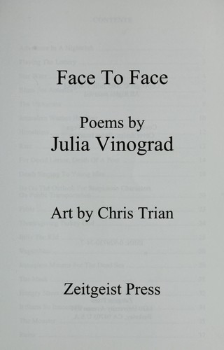 Cover for Face to Face