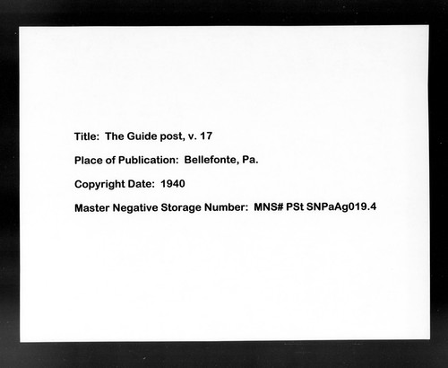Cover for The Guide post
