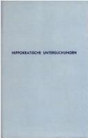 Cover for Hippokratische Untersuchungen