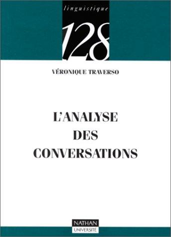 Cover for L'analyse des conversations