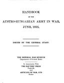 Cover for Handbook of the Austro-Hungarian Army in War, June 1918