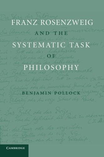Cover for Franz Rosenzweig and the Systematic Task of Philosophy