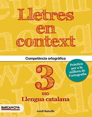 Cover for Lletres en context. Quadern d'ortografia 3r ESO