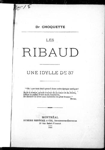 Cover for Les Ribaud