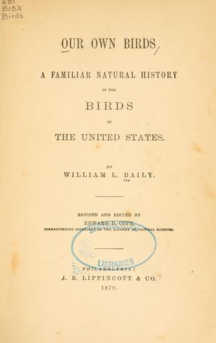 Cover for Our own birds