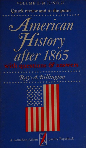 Cover for American history after 1865.