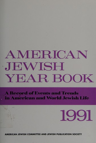 Cover for American Jewish Year Book, 1991