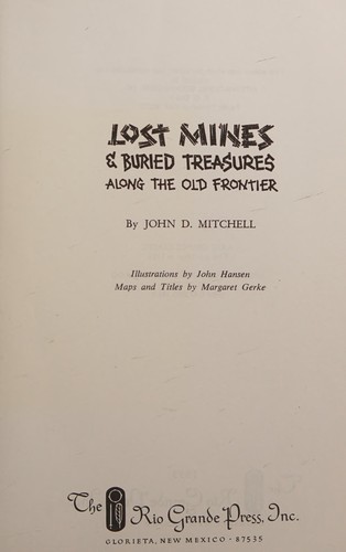 Cover for Lost Mines and Buried Treasure Along the Old Frontier