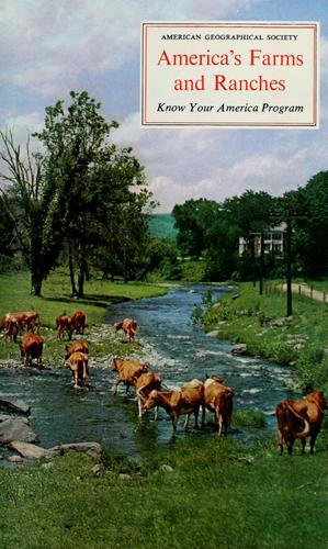 Cover for America's farms and ranches.