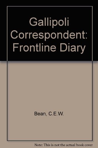 Cover for Gallipoli correspondent