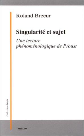 Cover for Singularité et sujet