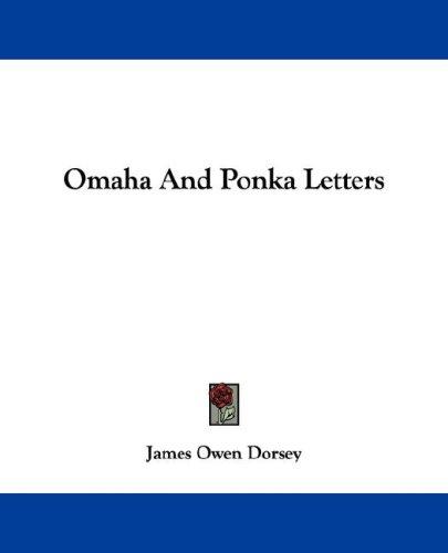 Cover for Omaha And Ponka Letters