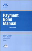 Cover for Payment Bond Manual