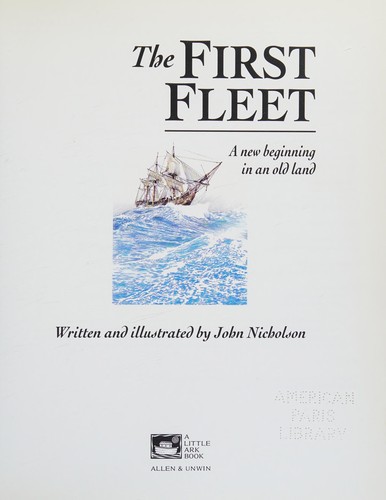 Cover for The first fleet
