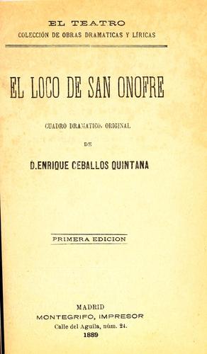Cover for El loco de San Onofre
