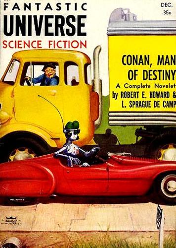 Cover for Fantastic Universe, December 1955