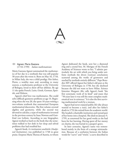Cover for A to Z of women in science and math