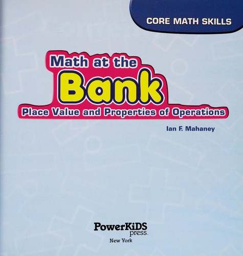 Cover for Math at the bank