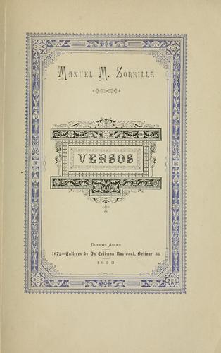 Cover for Versos