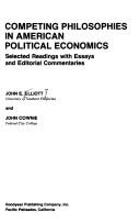 Cover for Competing philosophies in American political economics