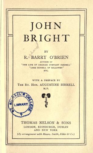 Cover for John Bright
