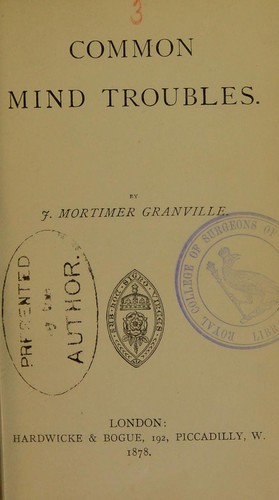 Cover for Common mind troubles