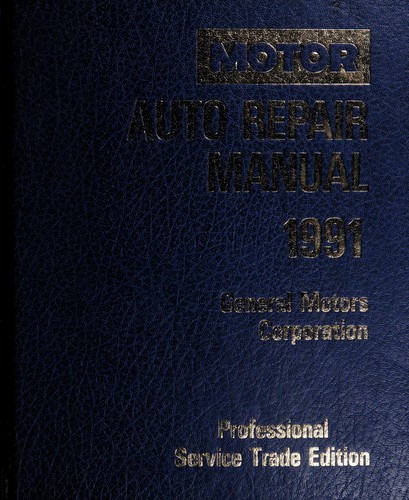 Cover for Motor auto repair manual, 1991