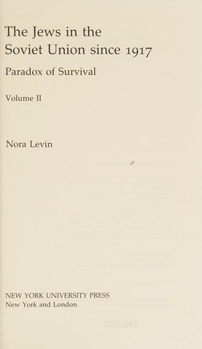 Cover for Jews in Soviet Union Set
