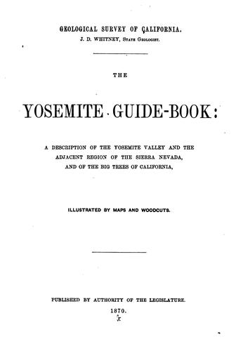 Cover for The Yosemite guide-book