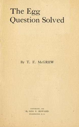 Cover for egg question solved
