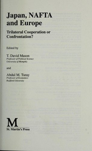 Cover for Japan, NAFTA and Europe